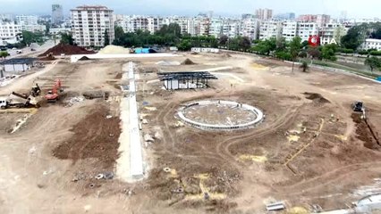 Mersin'de 'Millet Bahçesi' çalışmaları hız kesmeden devam ediyor