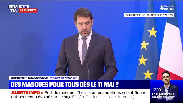 Christophe Castaner: 10 millions de masques ont été mis à la disposition des opérateurs de transports par l'État