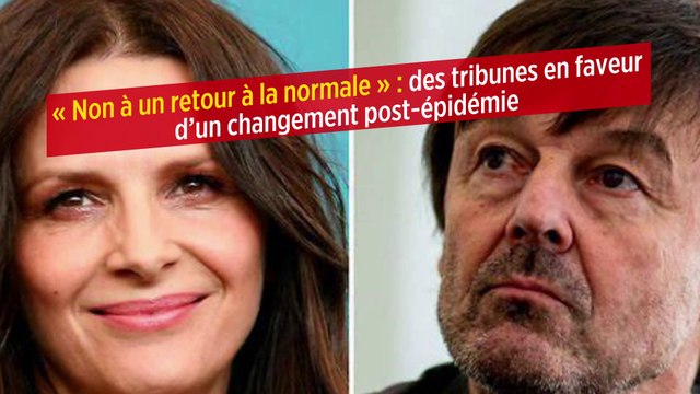 « Non à un retour à la normale » : des tribunes en faveur d’un changement post-épidémie