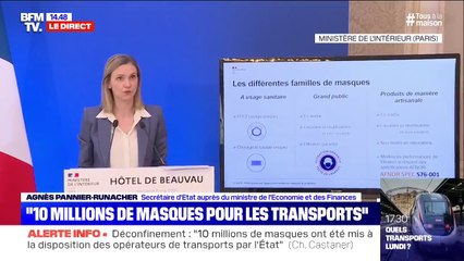 Agnès Pannier-Runacher: "Un logo, gage de qualité" sera apposé sur les masques en textile