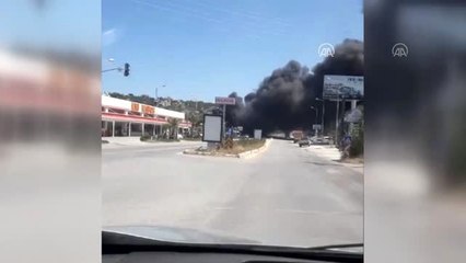 İş yerinde çıkan yangın hasara yol açtı