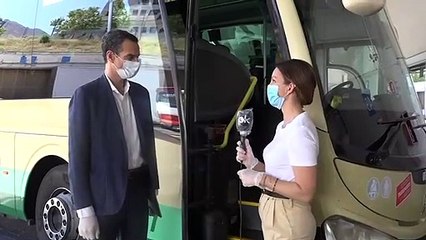 Así se viajará en autobús: asientos separados por mamparas de metacrilato y aforo al 50%