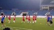 Tiến Dũng và đồng đội khởi động trước trận U23 Việt Nam - U23 Oman