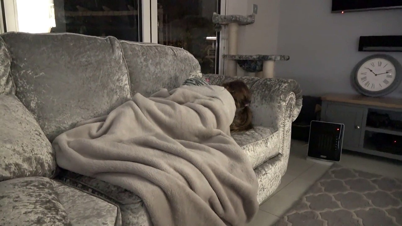 Sophia Dormindo no Sofá da Sala