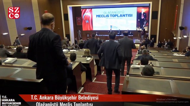 T.C. Ankara Büyükşehir Belediyesi Olağanüstü Meclis Toplantısı'nda tartışma