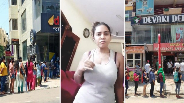 Sri Reddy Reacts On Women Queues At Liquor Shops
