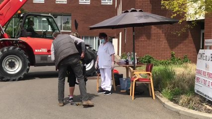 Visite en nacelle à la maison de repos