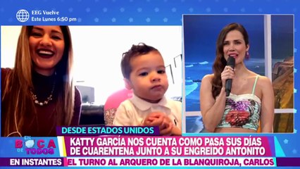 Katty García lloró al hablar con su familia