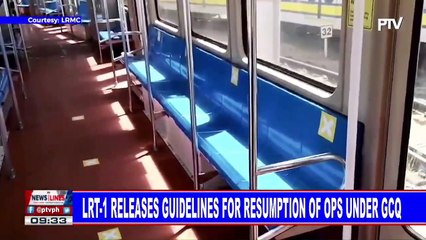 LRT-1 releases guidelines for resumption of ops under GCQ