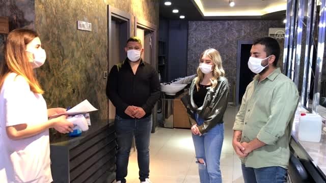Edirne Valiliğinden berber ve kuaförlere hijyen desteği