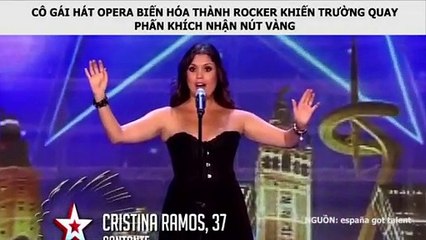CÔ GÁI HÁT OPERA BIẾN HÓA THÀNH ROCKER KHIẾN TRƯỜNG QUAY PHẤN KHÍCH NHẬN NÚT VÀNG