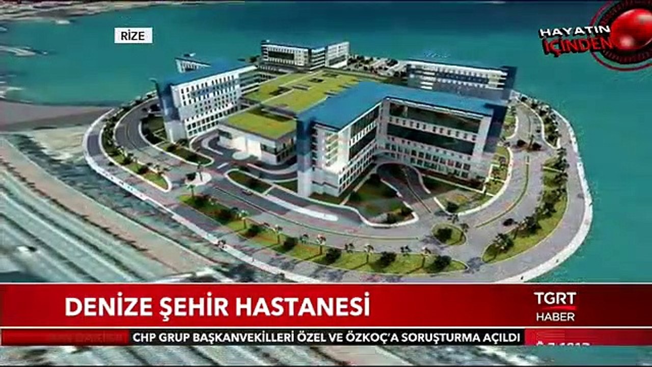 Rize'de şehir hastanesi denizin üzerine inşa edilecek