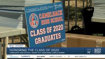 Camelback HS seniors receive cap, gowns and lawn signs