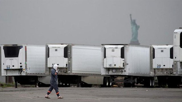 ABD'de ürküten görüntü! Hastane morglarında yer kalmayınca...