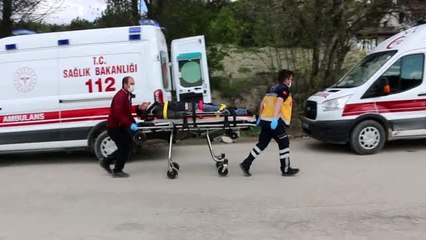 Yem yüklü kamyon devrildi: 4 yaralı