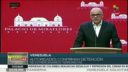 Venezuela: autoridades confirman detención de 23 mercenarios