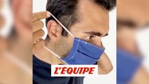 Martin Fourcade a la bonne technique pour mettre un masque - Coronavirus - WTF