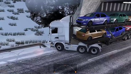ETS2MP Funny Winter Fails Compilation 1