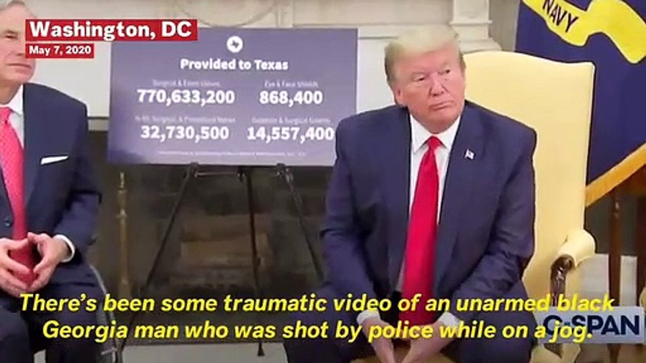 President Trump On Ahmaud Arbery Shooting: 'It’s A Very Sad Thing'
