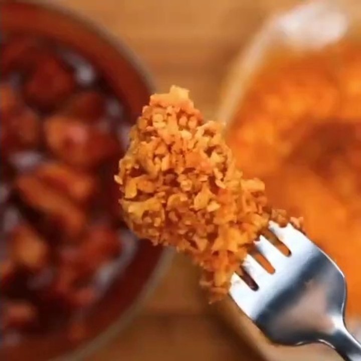 how to  make chiken bbq popcron in 2 mins!!!
