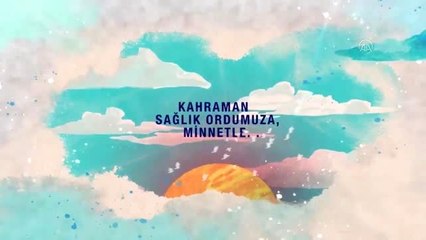 Bakan Fahrettin Koca, sağlık çalışanları için bestelenen şarkıyı paylaştı