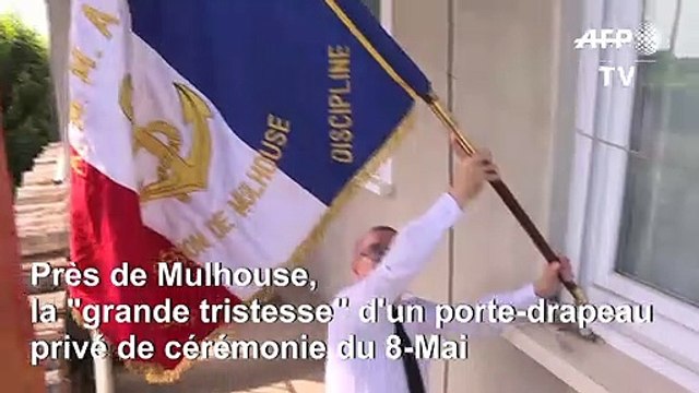 Près de Mulhouse, la grande tristesse d'un porte-drapeau privé de cérémonie du 8-Mai