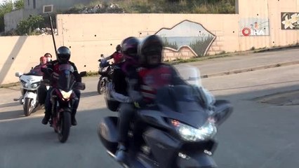 Motosiklet tutkunlarından korona virüs testi pozitif çıkan arkadaşlarına ve sağlık çalışanlarına...