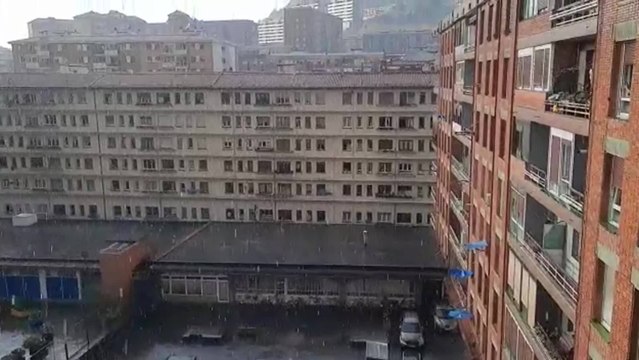 Bilbao registra fuertes tormentas durante la tarde