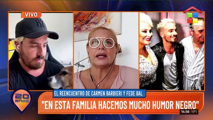 Carmen Barbieri y Fede Bal se reencuentran en Intrusos: emotiva charla familiar e íntima