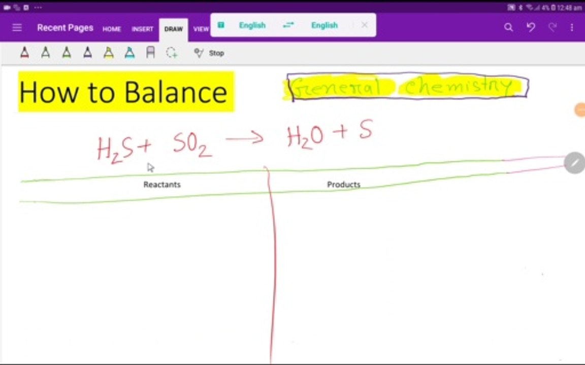 How to Balance H2S+SO2=H2O+S