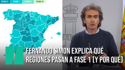 Fernando Simón explica qué zonas avanzan a fase 1