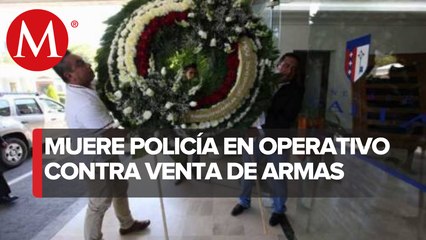 Con homenaje, despiden a policía municipal en Baja California