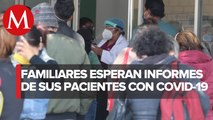 Lleno, hospital que atienden enfermos de covid-19 en Chimalhuacán