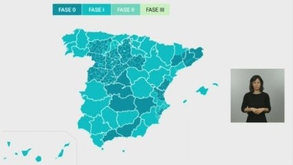 El mapa de la desescalada en España a partir del lunes