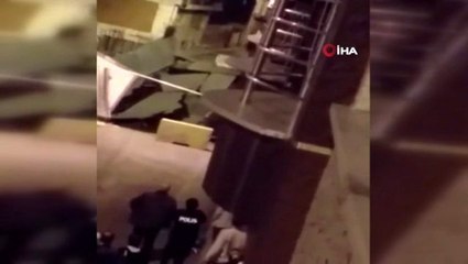 Esenler'de yolun ve istinat duvarının çökme anına ilişkin yeni görüntüler