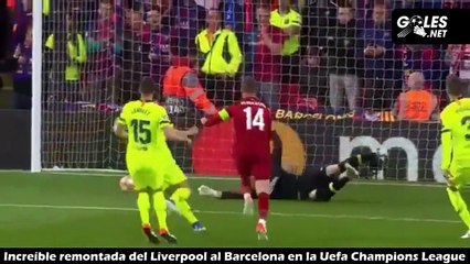 Increíble remontada del Liverpool al Barcelona en la Uefa Champions League