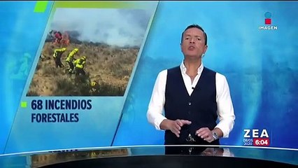 Se registran 68 incendios forestales activos en 18 estados del país