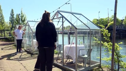 خيم صغيرة في أمستردام لحماية زبائن المطاعم من كورونا