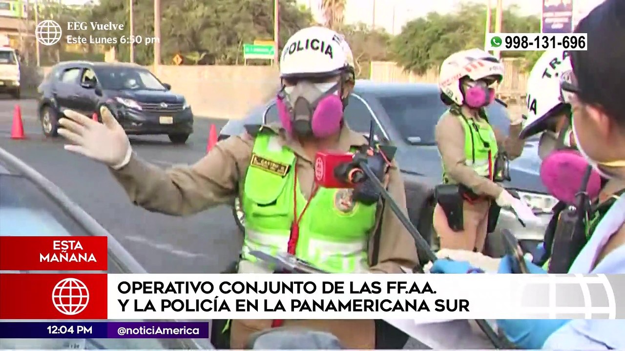 Edición Mediodía: Operativo conjunto de las Fuerzas Armadas y la Policía en la Panamericana Sur