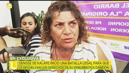 ¿Con quién comparte Denisse de Kalafe los derechos de su canción "Señora, señora"? | Ventaneando