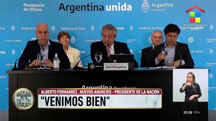 Alberto Fernández: "La economía nos preocupa mucho"
