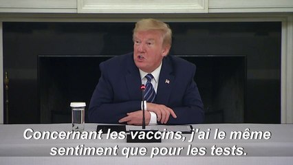 Le coronavirus "va disparaître sans vaccin" selon Trump