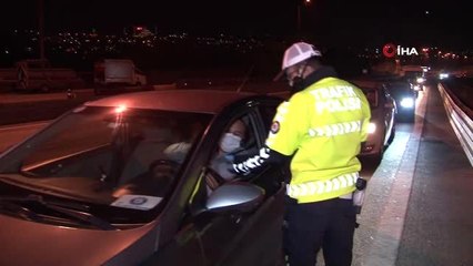 15 Temmuz Şehitler Köprüsü'nde polis denetimleri devam ediyor