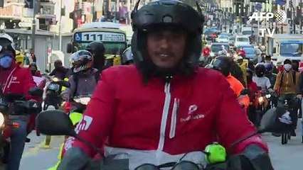 Huelga de repartidores a domicilio en Argentina en medio de pandemia