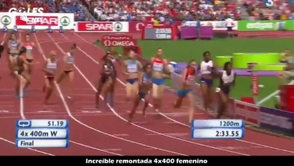 Increíble remontada 4x400 femenino