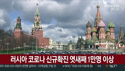 러시아 코로나 신규확진 엿새째 1만명 이상