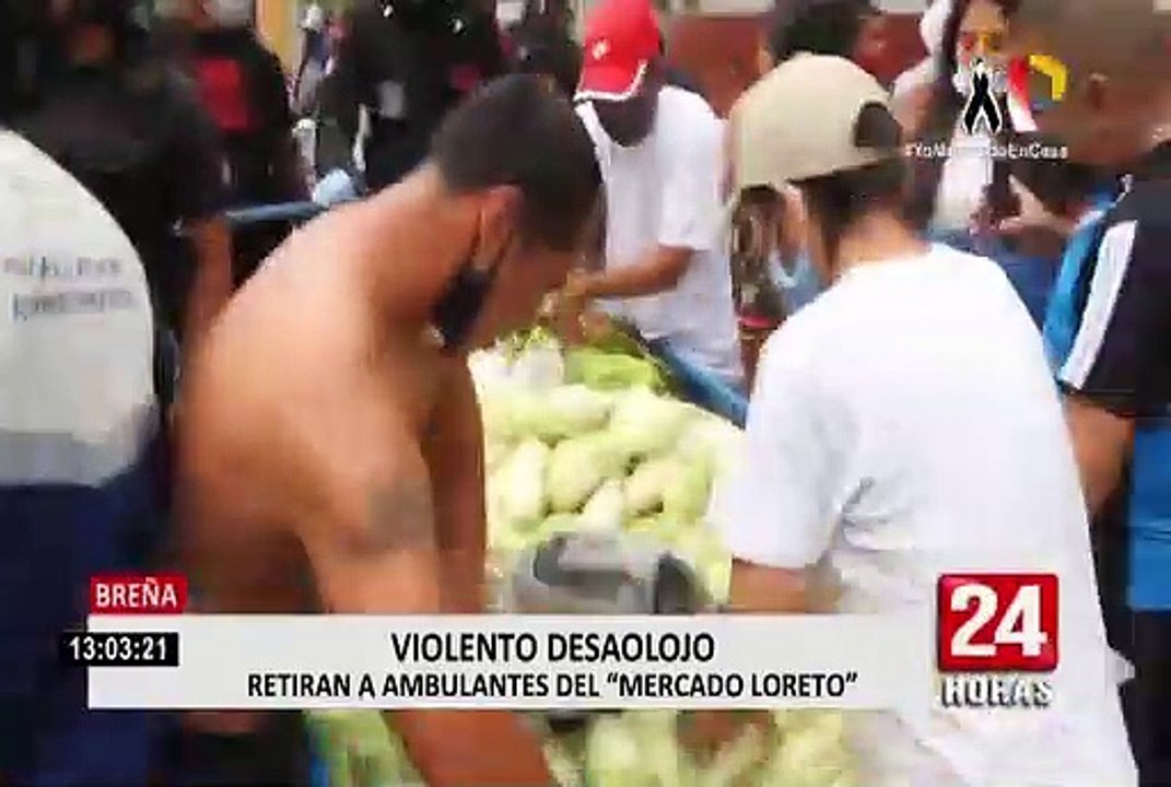 Estado de emergencia: violento desalojo de ambulantes se registró en Breña