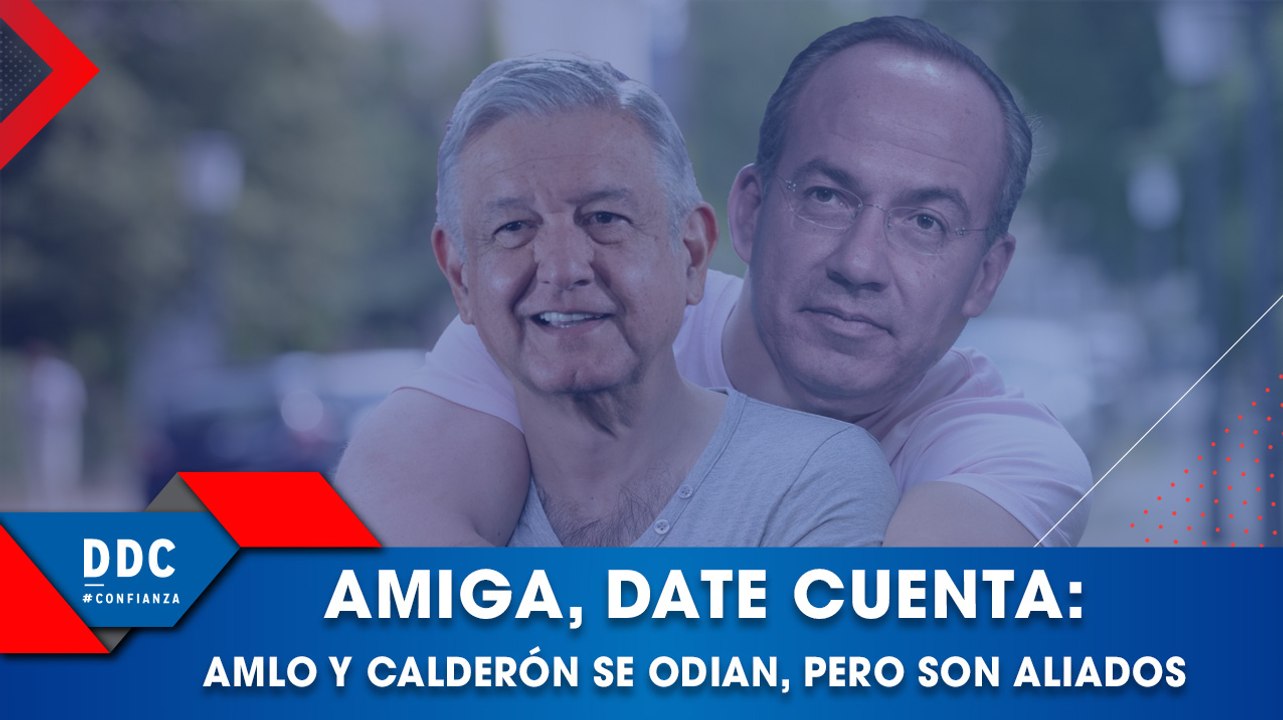 Amigo chairo, date cuenta: AMLO y Calderón se odian, pero se necesitan