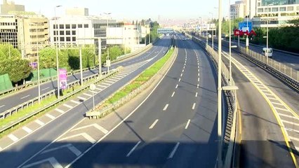 YASAĞIN İLK GÜNÜNDE YOLLAR BOŞ KALDI