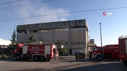 Kocaeli’deki fabrika yangını söndürüldü